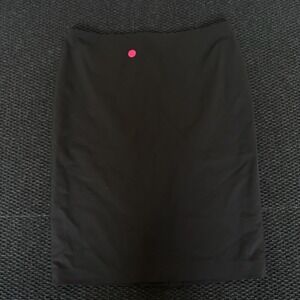 Lafayette 148 Black Pencil Skirt Knee Length Back Slit Business Workwear Size 12